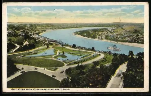 AK Cincinnati, OH, Ohio River from Eden Park