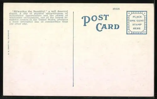 AK Milwaukee, WI, Down Town Aerial View