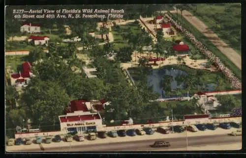 AK St. Petersburg, FL, Aerial View of Florida`s Wild Animal Ranch
