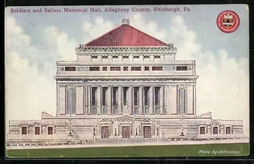 AK Pittsburgh, PA, Soldiers and Sailors Memorial Hall, Allegheny County