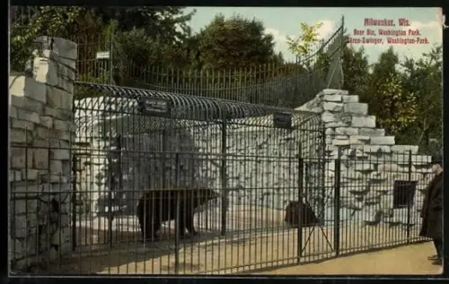 AK Milwaukee, WI, Washington Park, Bear Bin