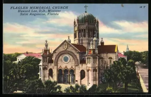 AK Saint Augustine, FL, Flagler Memorial Church, Howard Lee, D.D., Minister