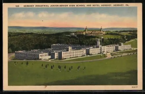 AK Hershey, PA, Hershey Industrial Junior-Senior High School and Hotel Hershey