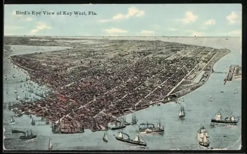 AK Key West, FL, Bird`s Eve View
