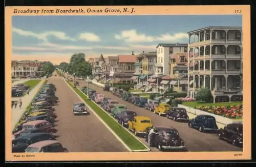 AK Ocean Grove, NJ, Broadway from Boardwalk