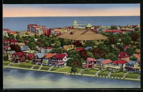 AK Ocean Grove, NJ, Bird`s Eye View with Auditorium