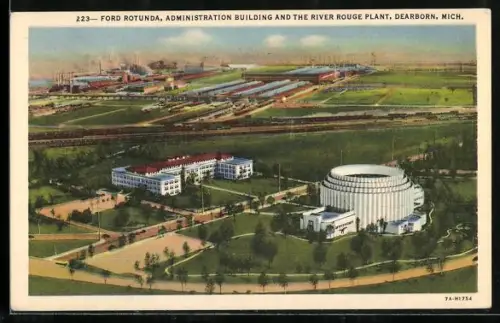 AK Dearborn, MI, Fort Rotunda, Administration Building and The River Rouge Plant