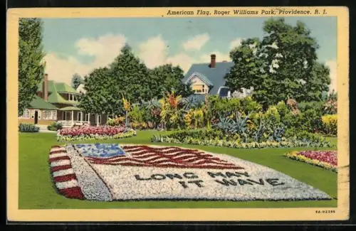 AK Providence, RI, Williams Park, American Flag