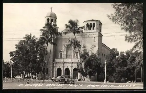 Foto-AK Palm Beach, FL, St. Edwards Catholic Church