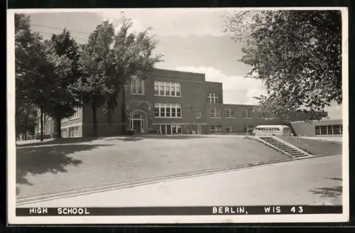AK Berlin, WI, View of the High School