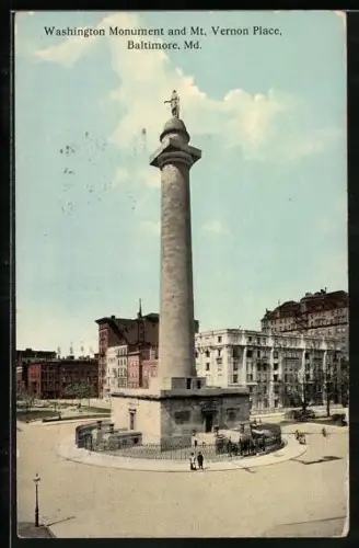 AK Baltimore, MD, Washington Monument and Mt. Vernon Place