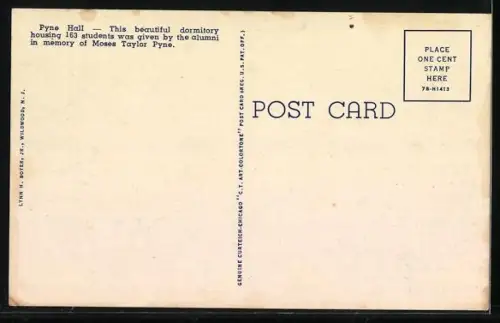AK Princeton, NJ, Princeton University, Pyne Hall