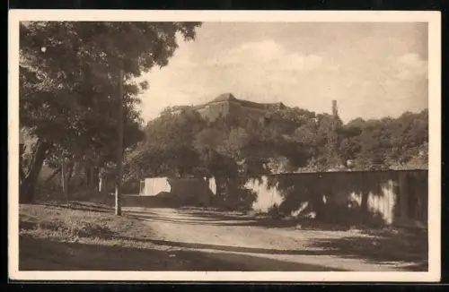 AK Ungvár, Hrad, Blick zum Schloss