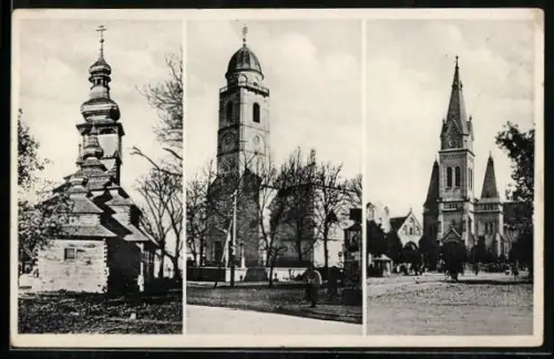 AK Mukacevo, Partien an drei Kirchen