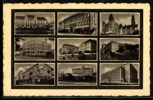 AK Ungvár, Gebäudeansichten der Stadt