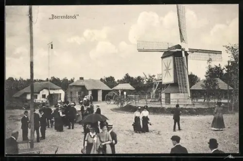 AK Dordrecht, Ausstellung mit Mühle und Umgebung