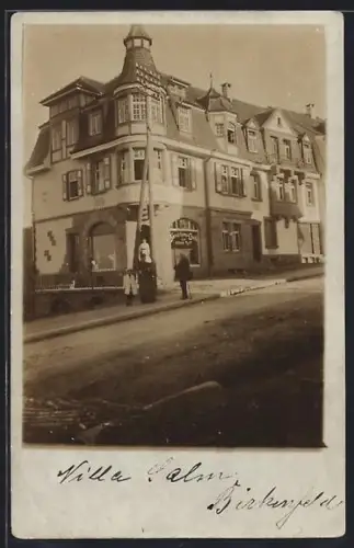 Foto-AK Birkenfeld, Villa Salm, Café Wilhelm Ruff