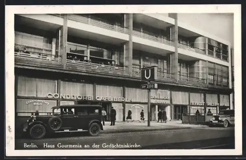 AK Berlin-Charlottenburg, Haus Gourmenia an der Gedächtniskirche