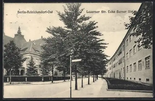 AK Berlin-Reinickendorf, Luzerner Strasse Ecke Berner Strasse
