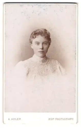 Fotografie A. Adler, Dresden, Victoriastrasse 22, Käthe Otto im Porträt