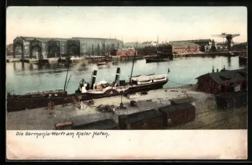 AK Kiel, Germania-Werft am Kieler Hafen