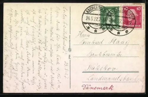 AK Alexisbad, Platzansicht im Ort