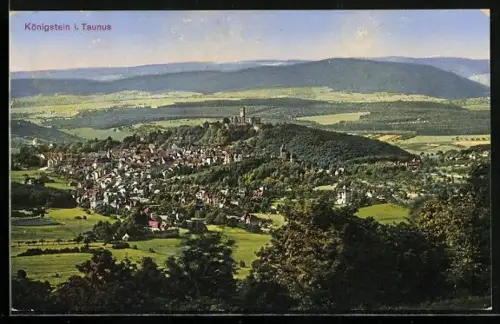 AK Königstein i. Taunus, Panorama des Ortes