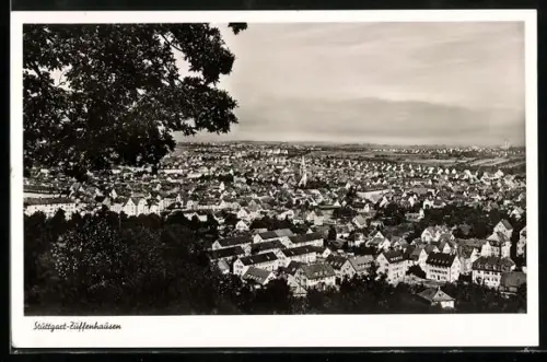 AK Stuttgart-Zuffenhausen, Blick über den Ort