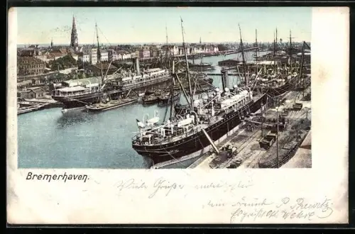 AK Bremerhaven, Partie im Hafen