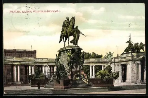 AK Berlin, Kaiser Wilhelm-Denkmal