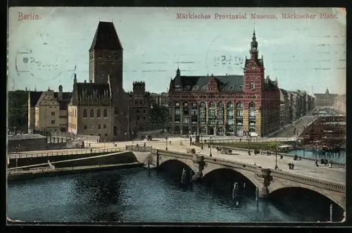 AK Berlin, Märkisches Provinzial Museum, Märkischer Platz