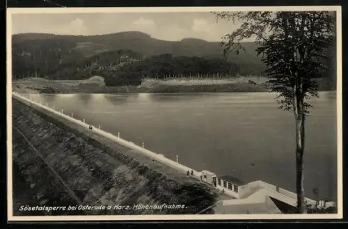 AK Osterode a. Harz, Höhenaufnahme der Sösetalsperre