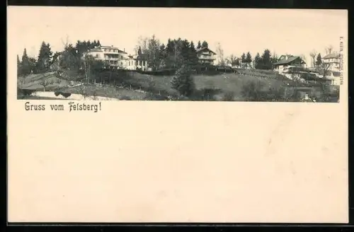 AK Luzern, Gruss vom Felsberg, Siedlung