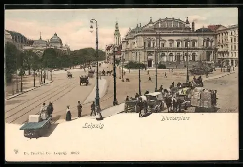 AK Leipzig, Partie am Blücherplatz
