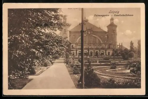 AK Leipzig, Palmengarten mit Gesellschaftshaus