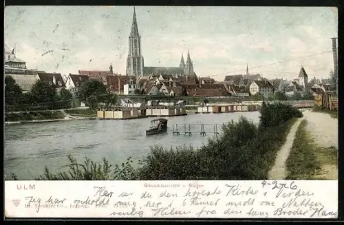 AK Ulm, Ansicht von Süden