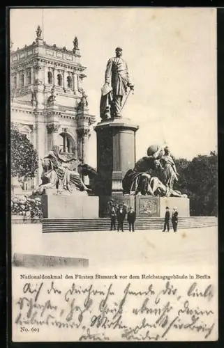 AK Berlin, Nationaldenkmal des Fürsten Bismarck, Königsplatz