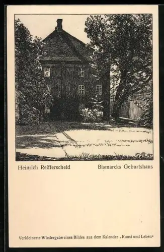 AK Schönhausen /Elbe, Bismarcks Geburtshaus