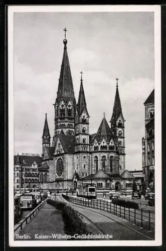 AK Berlin-Charlottenburg, Kaiser-Wilhelm-Gedächtniskirche