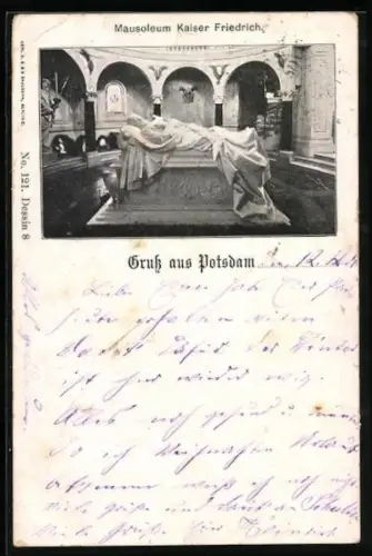 AK Potsdam, Mausoleum Kaiser Friedrich, Innenansicht