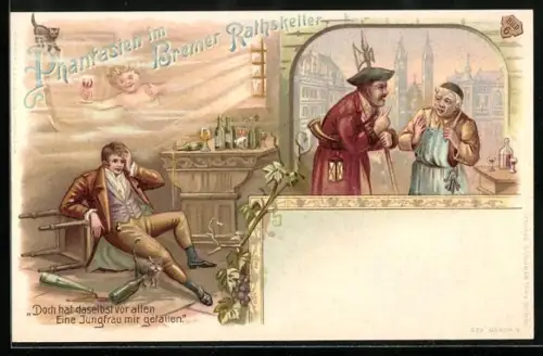 Lithographie Bremen, Phantasien im Bremer Rathskeller