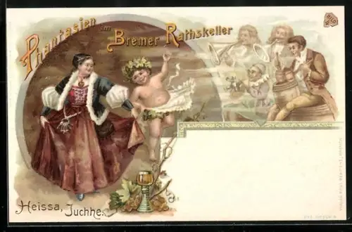 Lithographie Bremen, Phantasien im Bremer Ratskeller