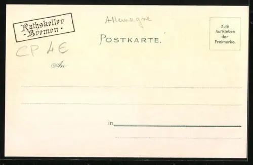 Lithographie Bremen, Phantasien im Bremer Ratskeller