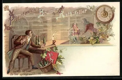 Lithographie Bremen, Phantasien im Bremer Rathskeller