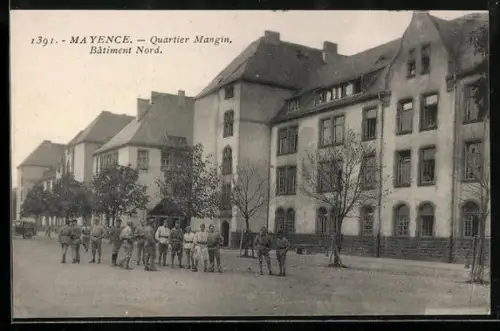 AK Mayence, Quartier Mangin, Batiment Nord, Panorama