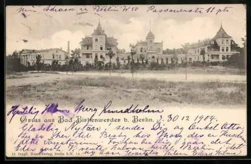AK Bad Birkenwerder b. Berlin, Ortspartie