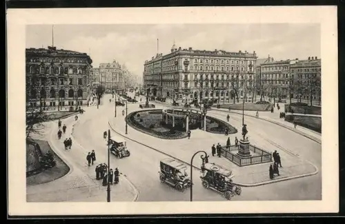 AK Berlin, Wilhelmplatz mit Denkmal