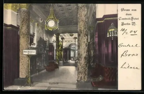 AK Berlin, Central Hotel, Vestibule