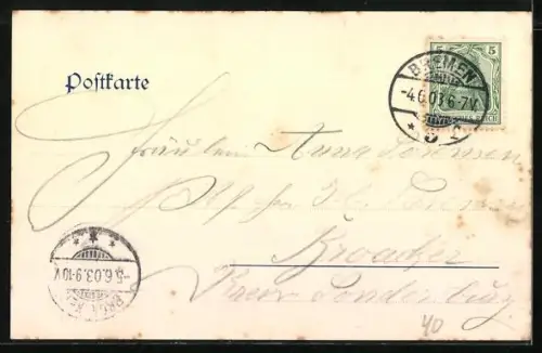 AK Bremen, Inneres Gasthaus Ratskeller, Dom, Roland