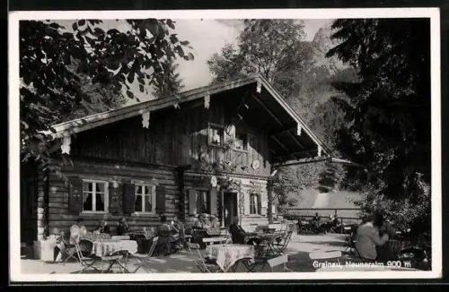 AK Grainau, Gasthaus Neuneralm Hans Biederer